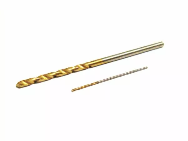 Micro single drill bits titanium coated metric drills 0.3mm-2mm